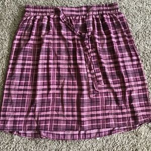 Knee Length Purple Skirt